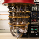 The chandelier that keeps the chip cool. All those wires on the bottom plug into the processor.